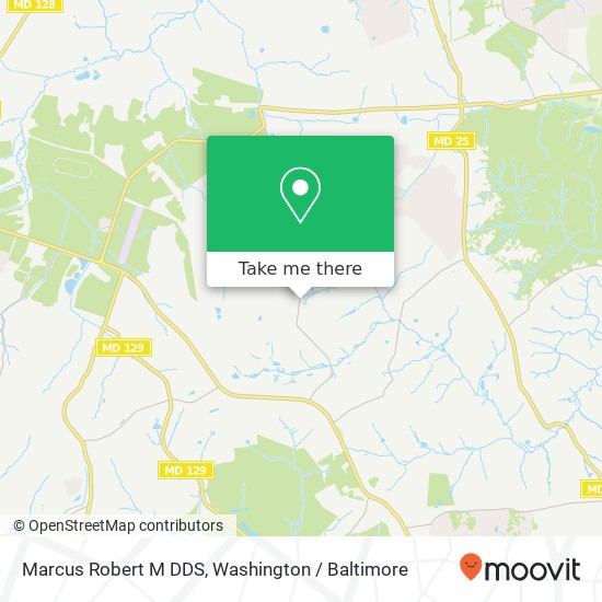 Marcus Robert M DDS map