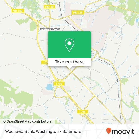 Wachovia Bank map