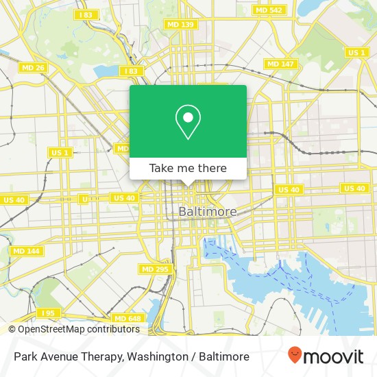 Park Avenue Therapy map