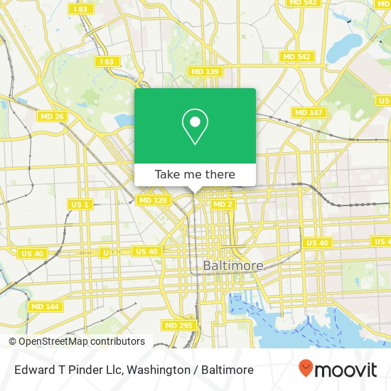 Edward T Pinder Llc map