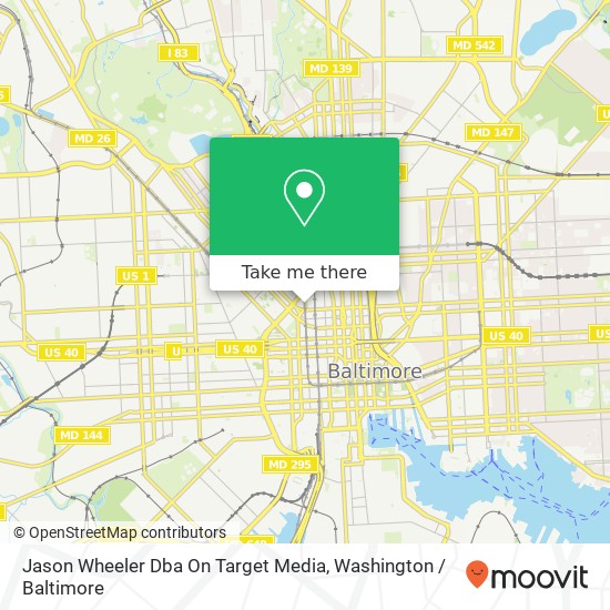 Mapa de Jason Wheeler Dba On Target Media