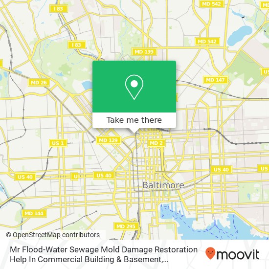 Mapa de Mr Flood-Water Sewage Mold Damage Restoration Help In Commercial Building & Basement