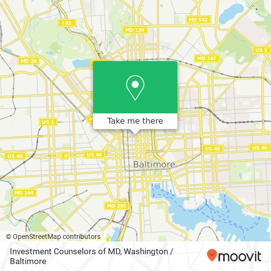 Mapa de Investment Counselors of MD