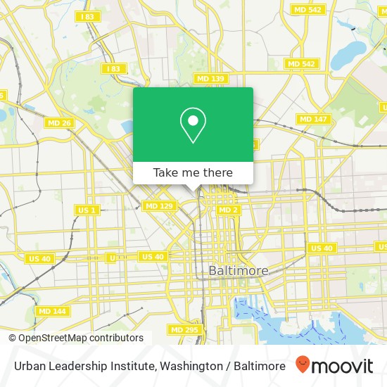 Urban Leadership Institute map