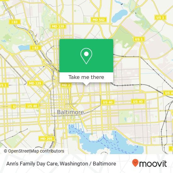 Ann's Family Day Care map