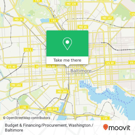 Budget & Financing/Procurement map