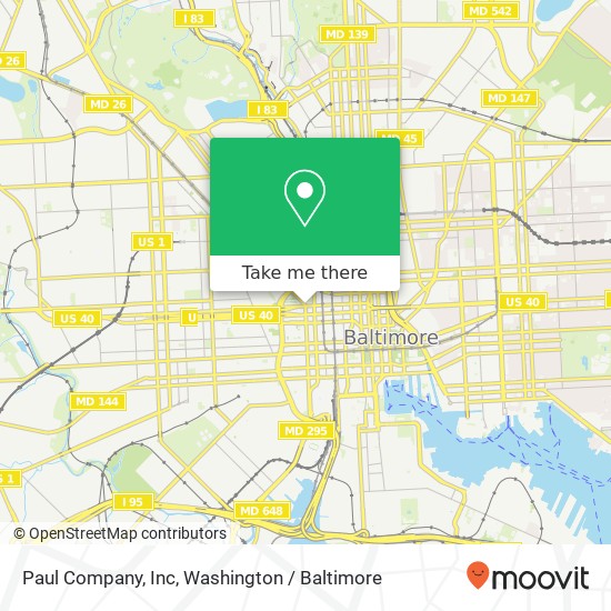 Mapa de Paul Company, Inc