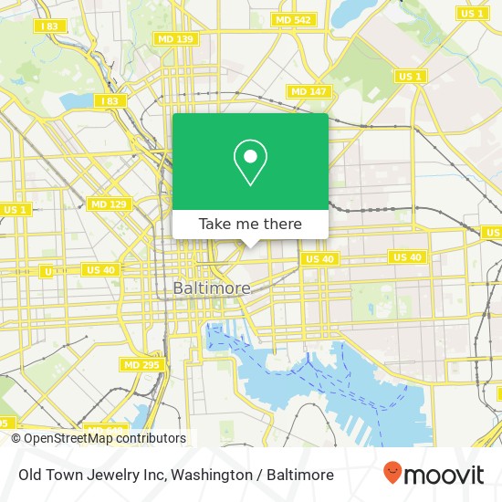 Old Town Jewelry Inc map