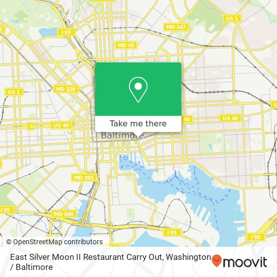 East Silver Moon II Restaurant Carry Out map