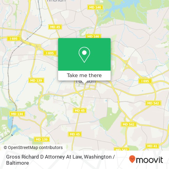 Gross Richard D Attorney At Law map