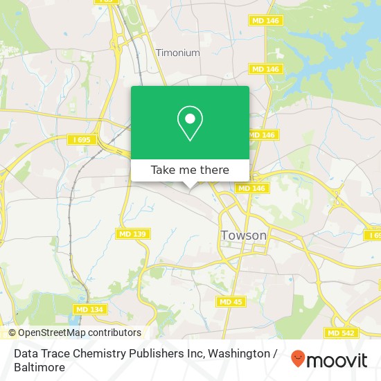 Mapa de Data Trace Chemistry Publishers Inc