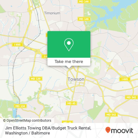 Mapa de Jim Elliotts Towing DBA / Budget Truck Rental