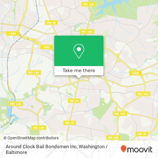 Mapa de Around Clock Bail Bondsmen Inc