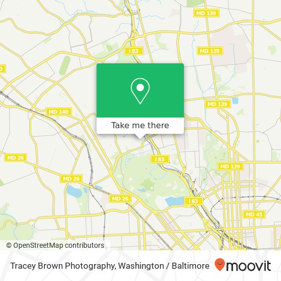 Tracey Brown Photography map