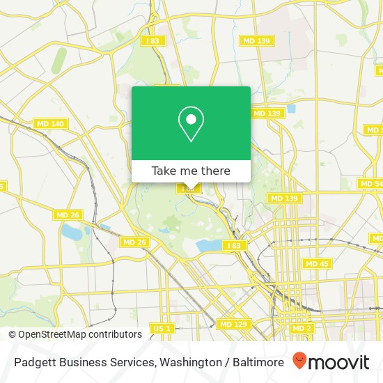 Mapa de Padgett Business Services