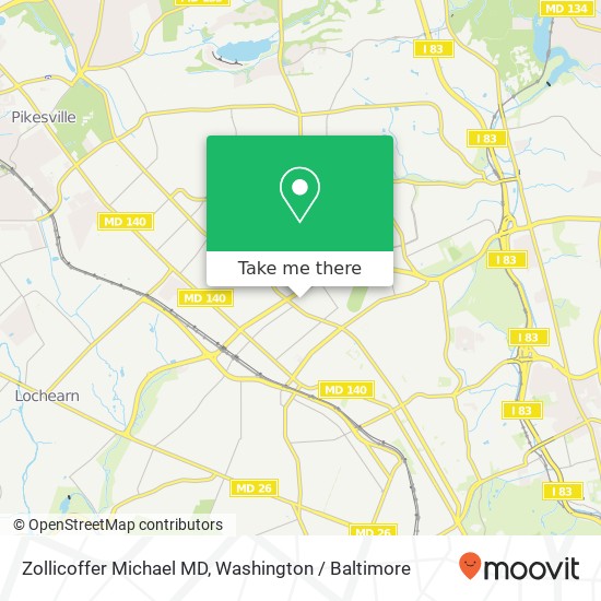 Zollicoffer Michael MD map