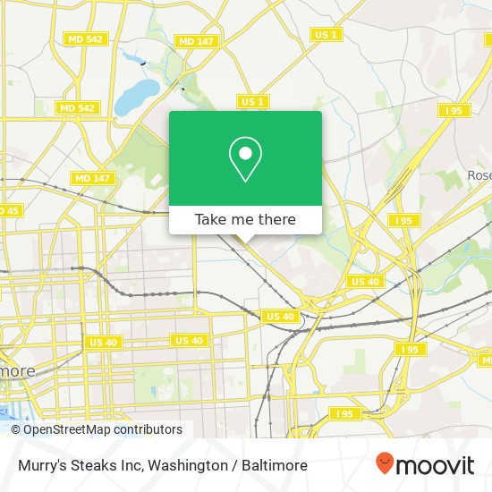 Murry's Steaks Inc map