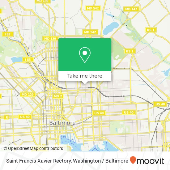 Mapa de Saint Francis Xavier Rectory