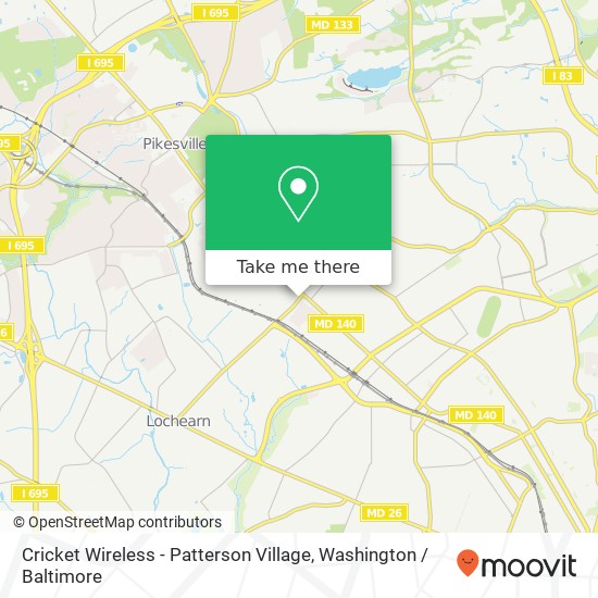 Mapa de Cricket Wireless - Patterson Village