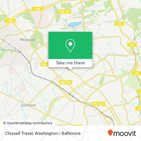 Chissell Travel map