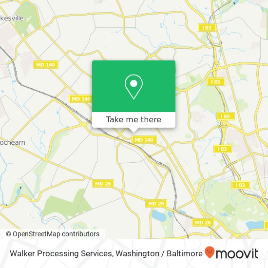 Walker Processing Services map