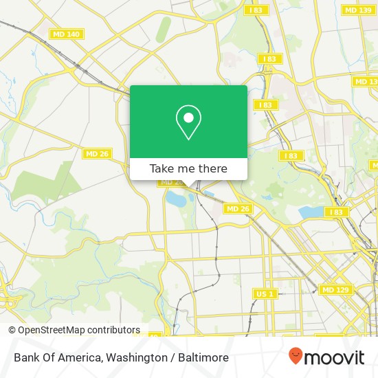 Bank Of America map