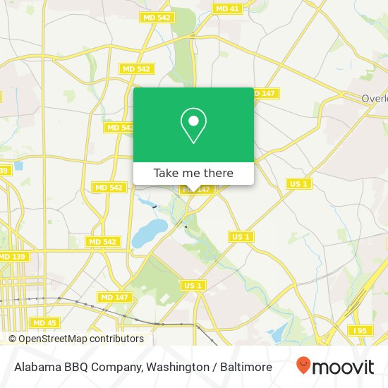 Mapa de Alabama BBQ Company