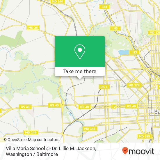 Mapa de Villa Maria School @ Dr. Lillie M. Jackson