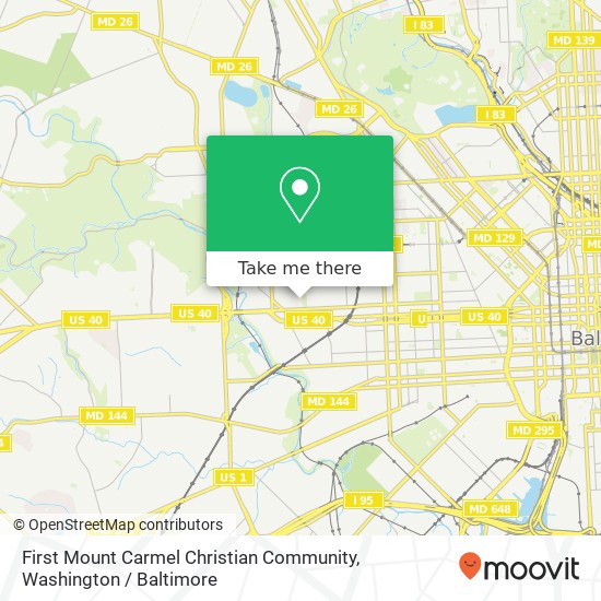First Mount Carmel Christian Community map