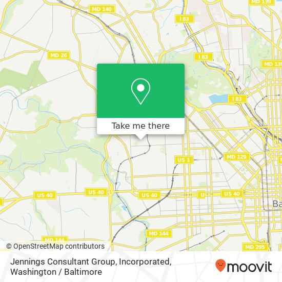 Mapa de Jennings Consultant Group, Incorporated