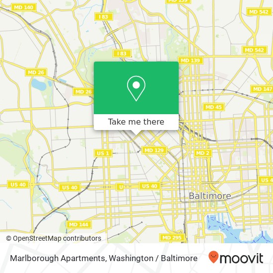 Mapa de Marlborough Apartments