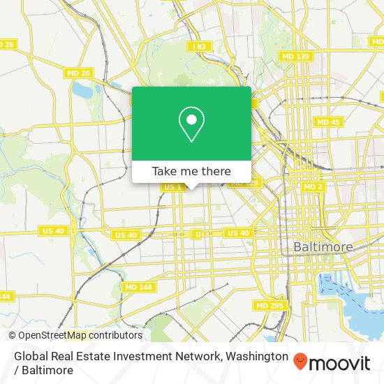 Mapa de Global Real Estate Investment Network