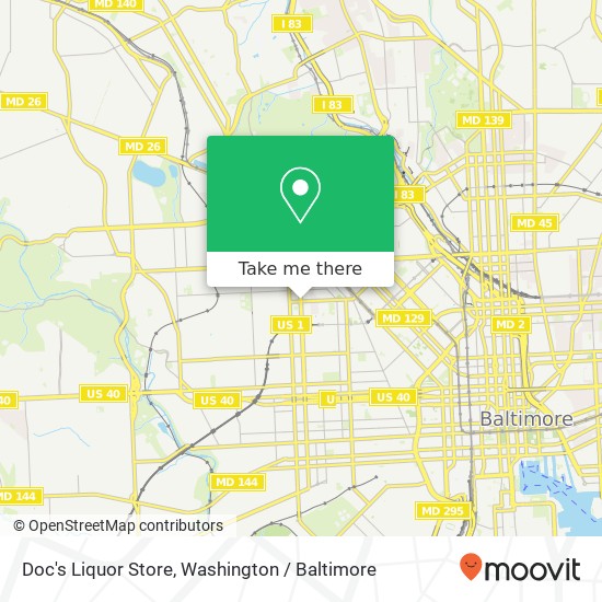 Doc's Liquor Store map