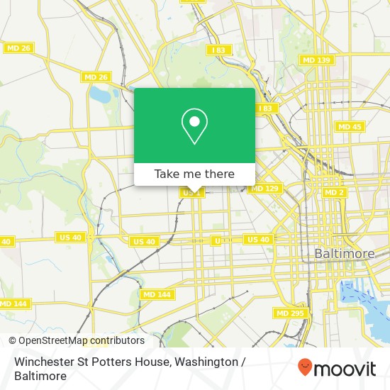 Mapa de Winchester St Potters House