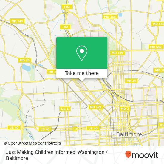 Mapa de Just Making Children Informed