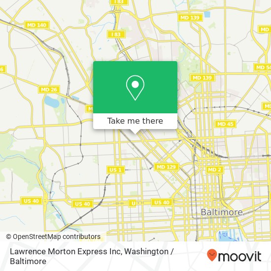 Mapa de Lawrence Morton Express Inc