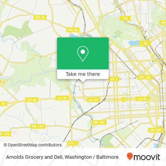 Arnolds Grocery and Deli map