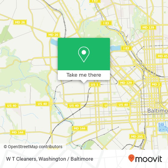 W T Cleaners map