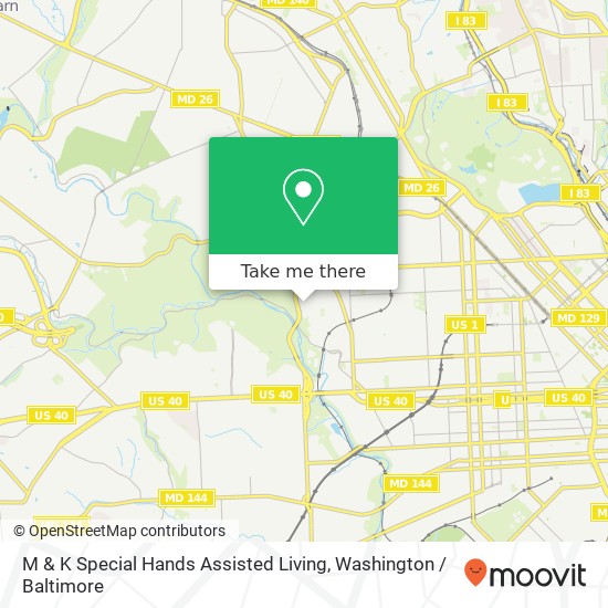 M & K Special Hands Assisted Living map