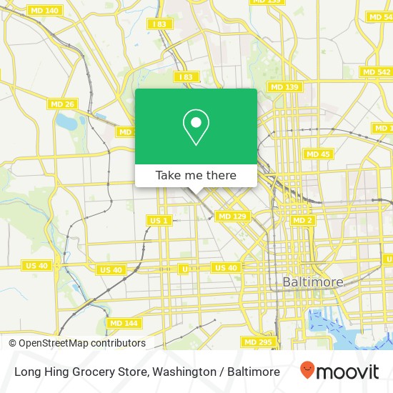 Long Hing Grocery Store map