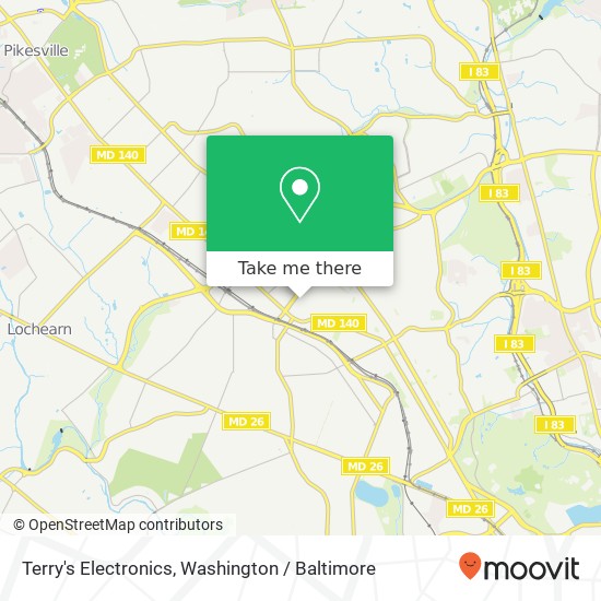 Terry's Electronics map