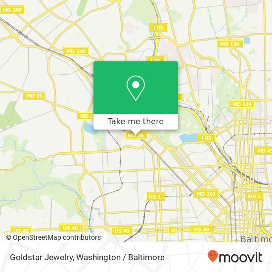 Goldstar Jewelry map