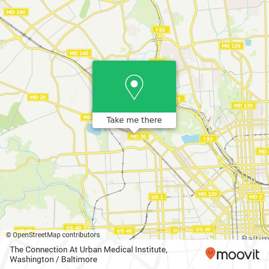 The Connection At Urban Medical Institute map