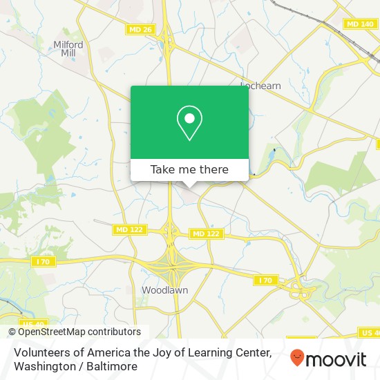 Volunteers of America the Joy of Learning Center map