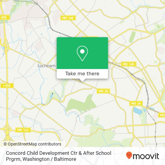 Mapa de Concord Child Development Ctr & After School Prgrm