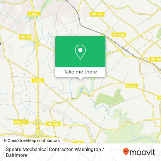 Mapa de Spears Mechanical Contractor