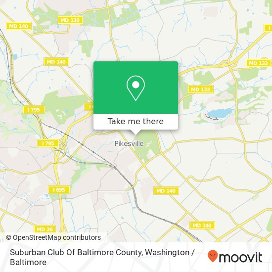 Mapa de Suburban Club Of Baltimore County