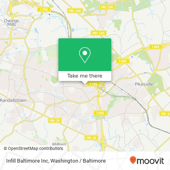 Mapa de Infill Baltimore Inc