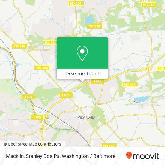 Macklin, Stanley Dds Pa map