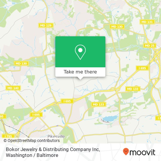 Mapa de Bokor Jewelry & Distributing Company Inc